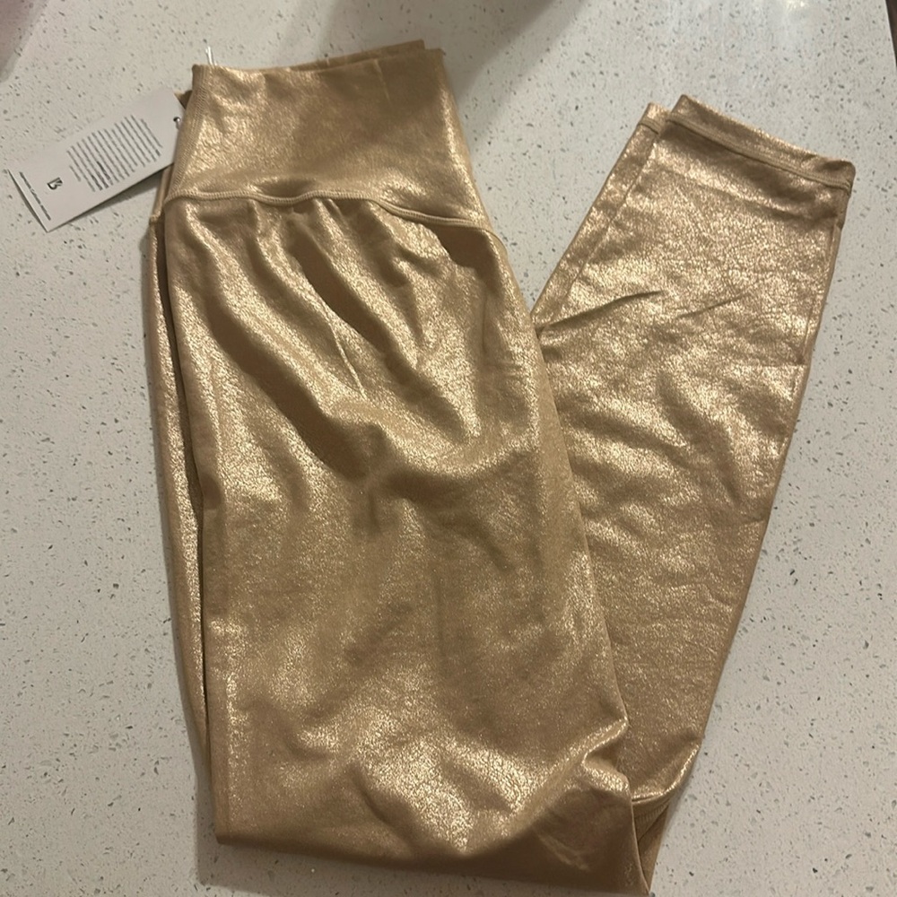Extra large gold buff bunny leggings